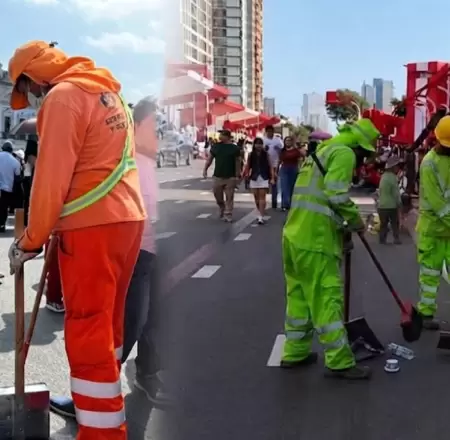 La MML se encarg� de la limpieza p�blica.