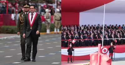 Presidente del Congreso, Miguel Torres, asiste junto a senadores y diputados al