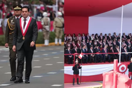 Presidente del Congreso, Miguel Torres, asiste junto a senadores y diputados al