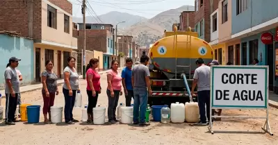 Corte de agua en diversos distritos de Lima.