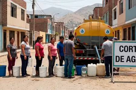 Corte de agua en diversos distritos de Lima.