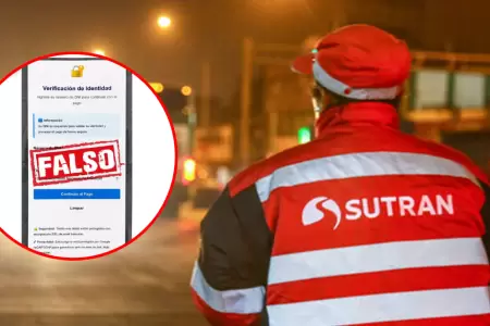 Sutran alerta sobre falsa modalidad de estafa