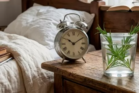 Beneficios de colocar un vaso con agua y romero.