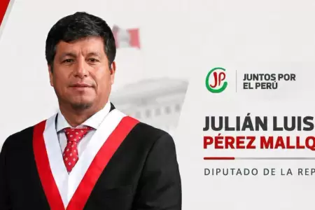 Diputado de Juntos Por el Per�, Juli�n P�rez