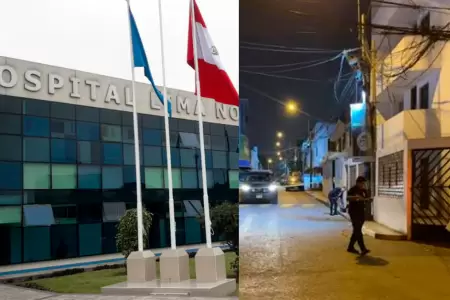 Joven fue baleado y se encuentra en el Hospital Luis Negreiros Vega.