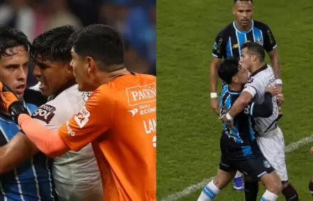 Erick Noriega fue expulsado en la ca�da de Gremio frente a Bol�var