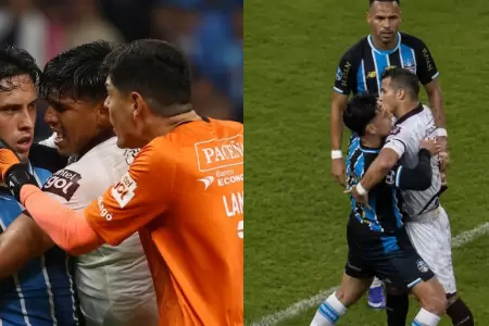 Erick Noriega fue expulsado en la ca�da de Gremio frente a Bol�var