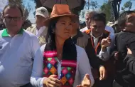 Keiko Fujimori llegó a Junín para supervisar la ayuda a afectados tras el sismo de magnitud 5.1