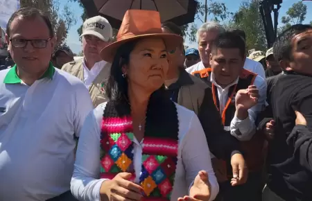 Keiko llega a Jun�n