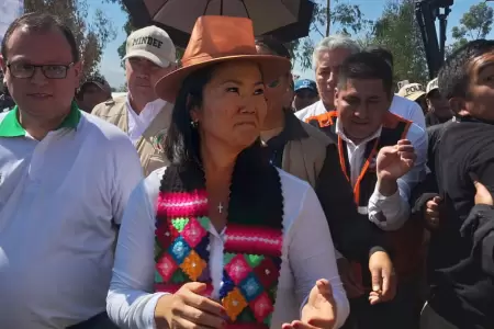 Keiko llega a Jun�n