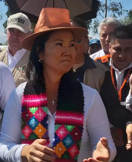 Keiko llega a Jun�n