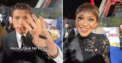 Tom Holland y Zendaya sorprenden al enviar saludos a Per�