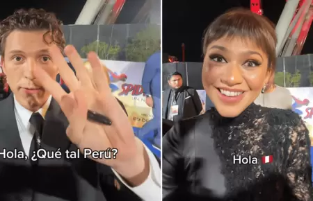 Tom Holland y Zendaya sorprenden al enviar saludos a Per�