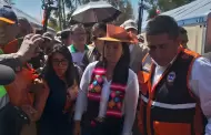 "El Gobierno va a estar presente, no están solos", afirma la presidenta Keiko Fujimori en su llegada a Junín