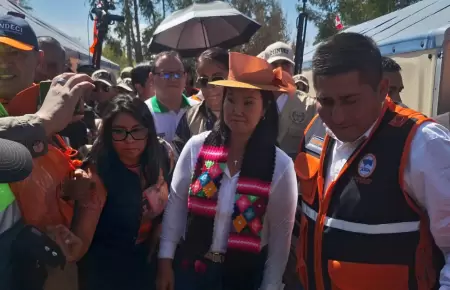 Presidenta Keiko Fujimori lleg� a Jun�n y expres� cercan�a a damnificados