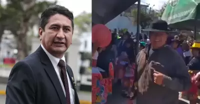 Vladimir Cerr�n reaparece en el ojo p�blico bailando en fiesta en Huancayo