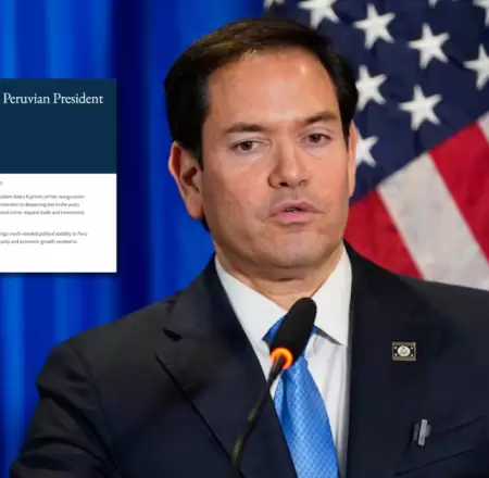 Secretario de Estado de EE.UU., Marco Rubio, saluda a Keiko Fujimori tras asumir