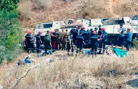 Accidente de autob�s en Argelia.