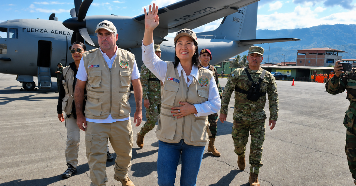 Keiko Fujimori inicia agenda oficial en Junín para supervisar lucha antiterrorista y damnificados por sismo