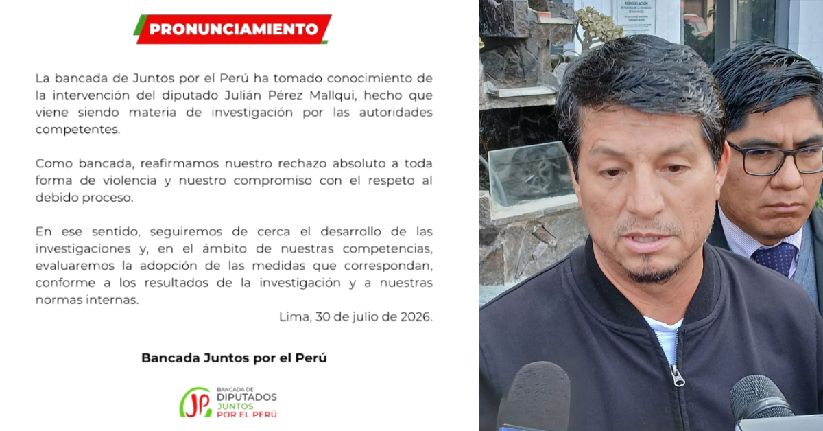 Comunicado de Juntos por el Perú