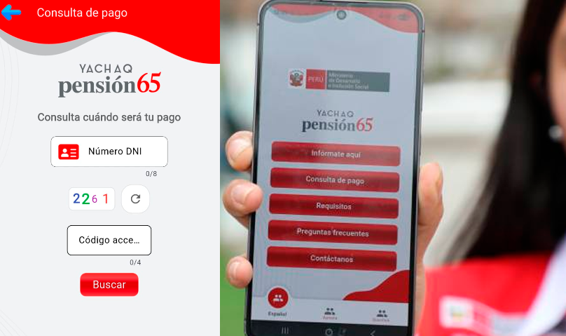 Aplicativo Yachaq brinda información sobre pago de Pensión 65.