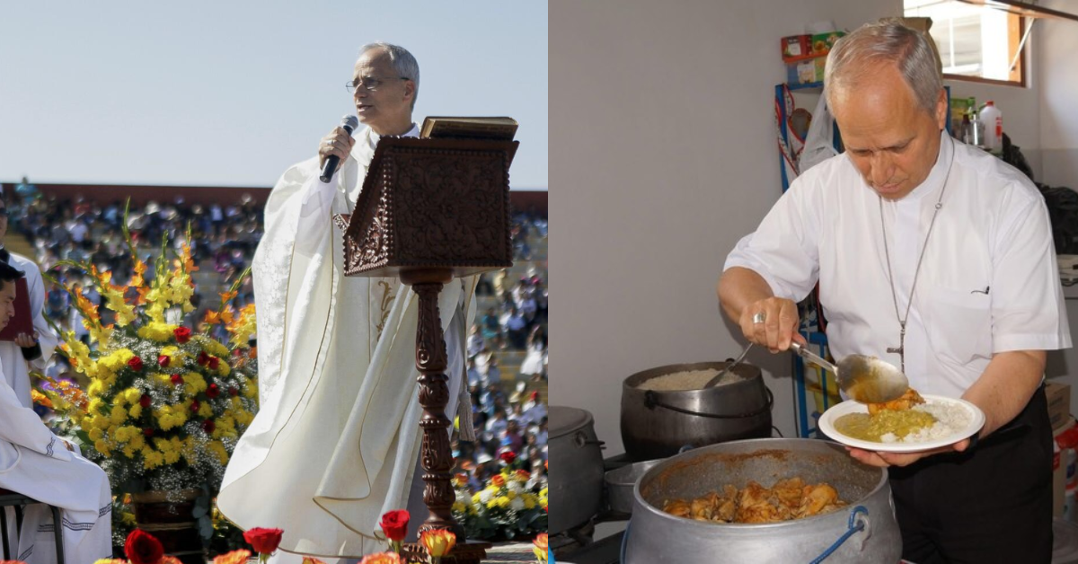 Papa León XIV en la celebración del Corpus Christi en Chiclayo (2015)