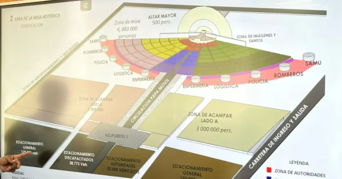 Planos para el megaescenario en las pampas del Parque Industrial de Reque