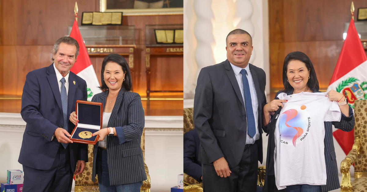 Keiko Fujimori tuvo charla con representantes de Panam Sports