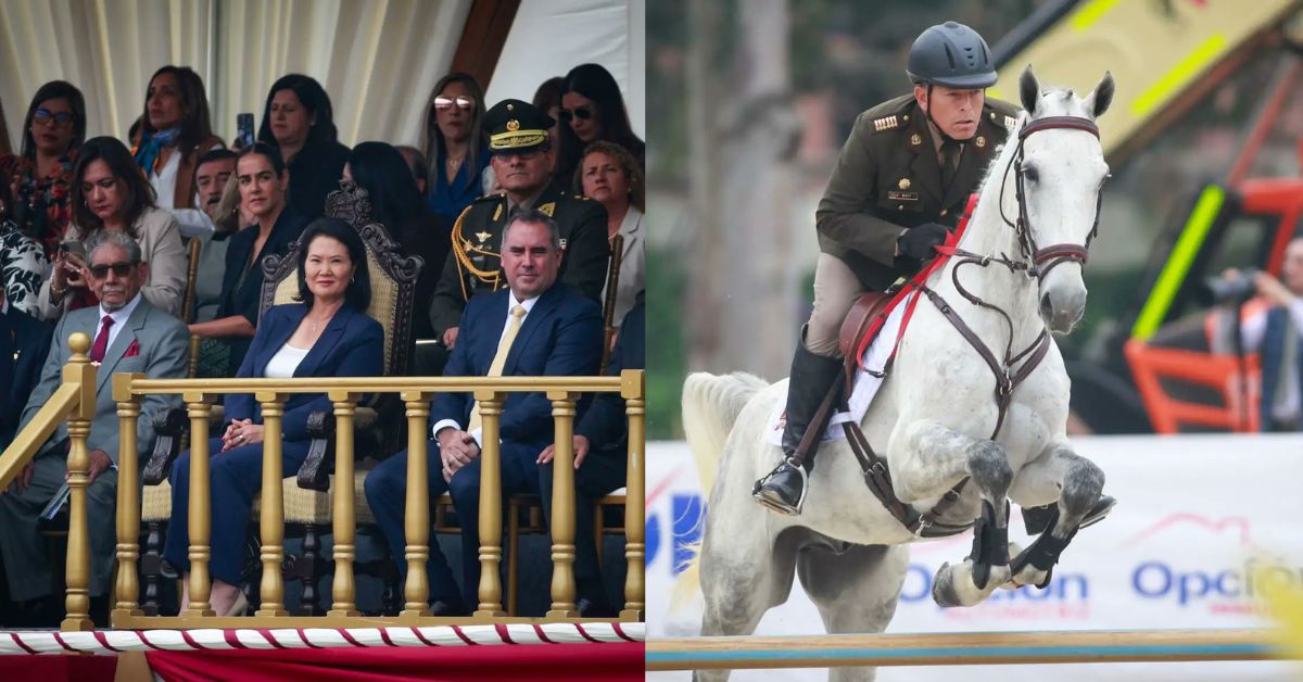 Keiko Fujimori se sentó al lado del ministro del Interior, Rafael Belaúnde Llosa