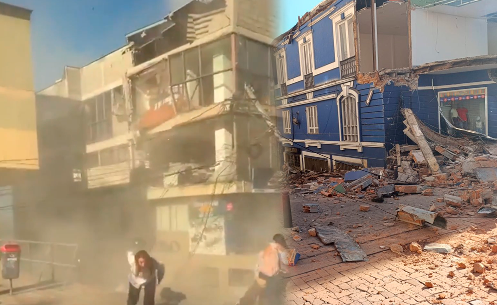 Da�os graves en las edificaciones tras terremoto en Colombia.
