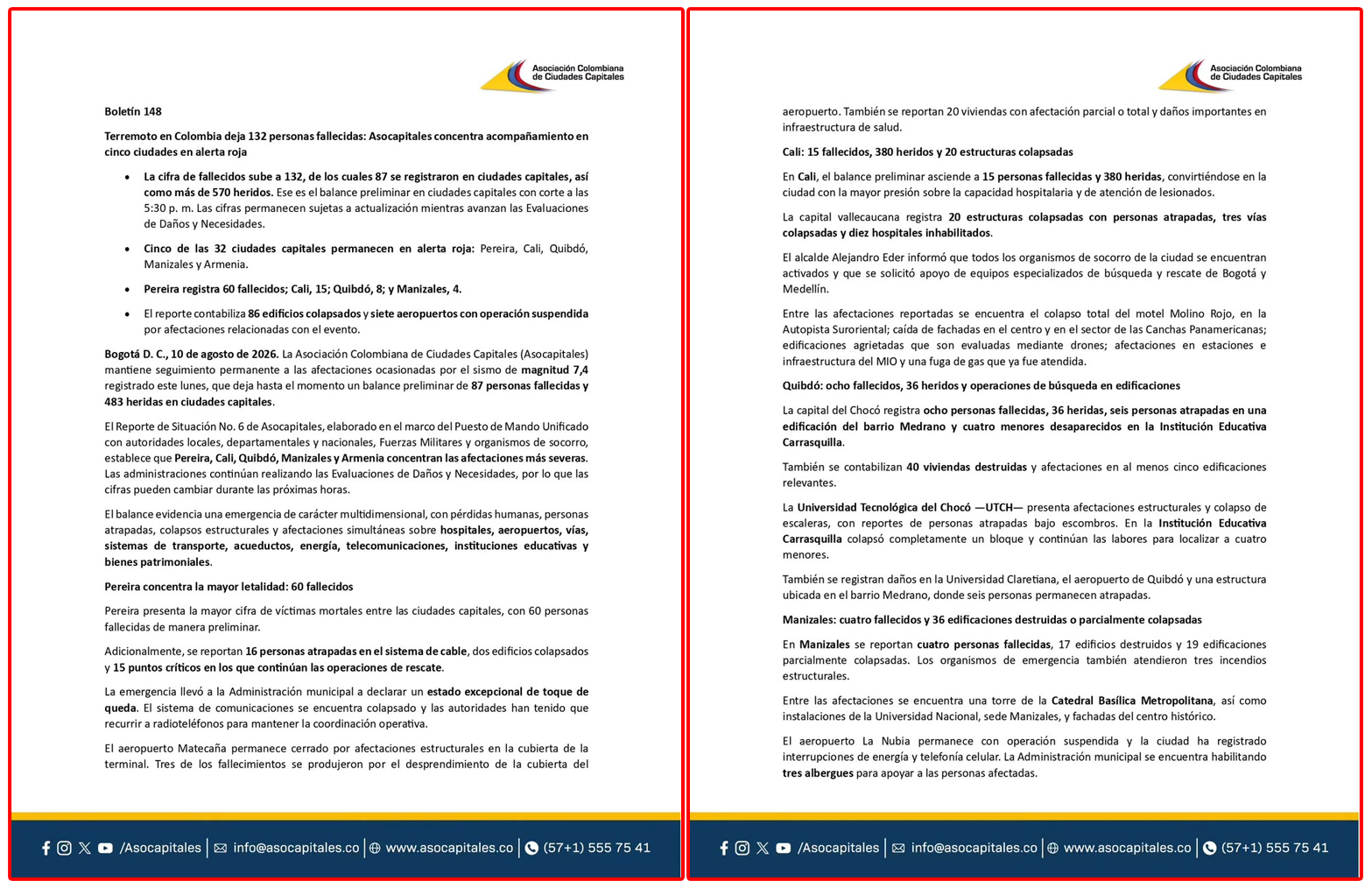 Boletín de Asocapitales
