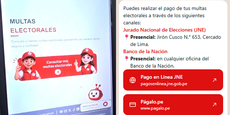 Dónde pagar si tienes multa electoral.