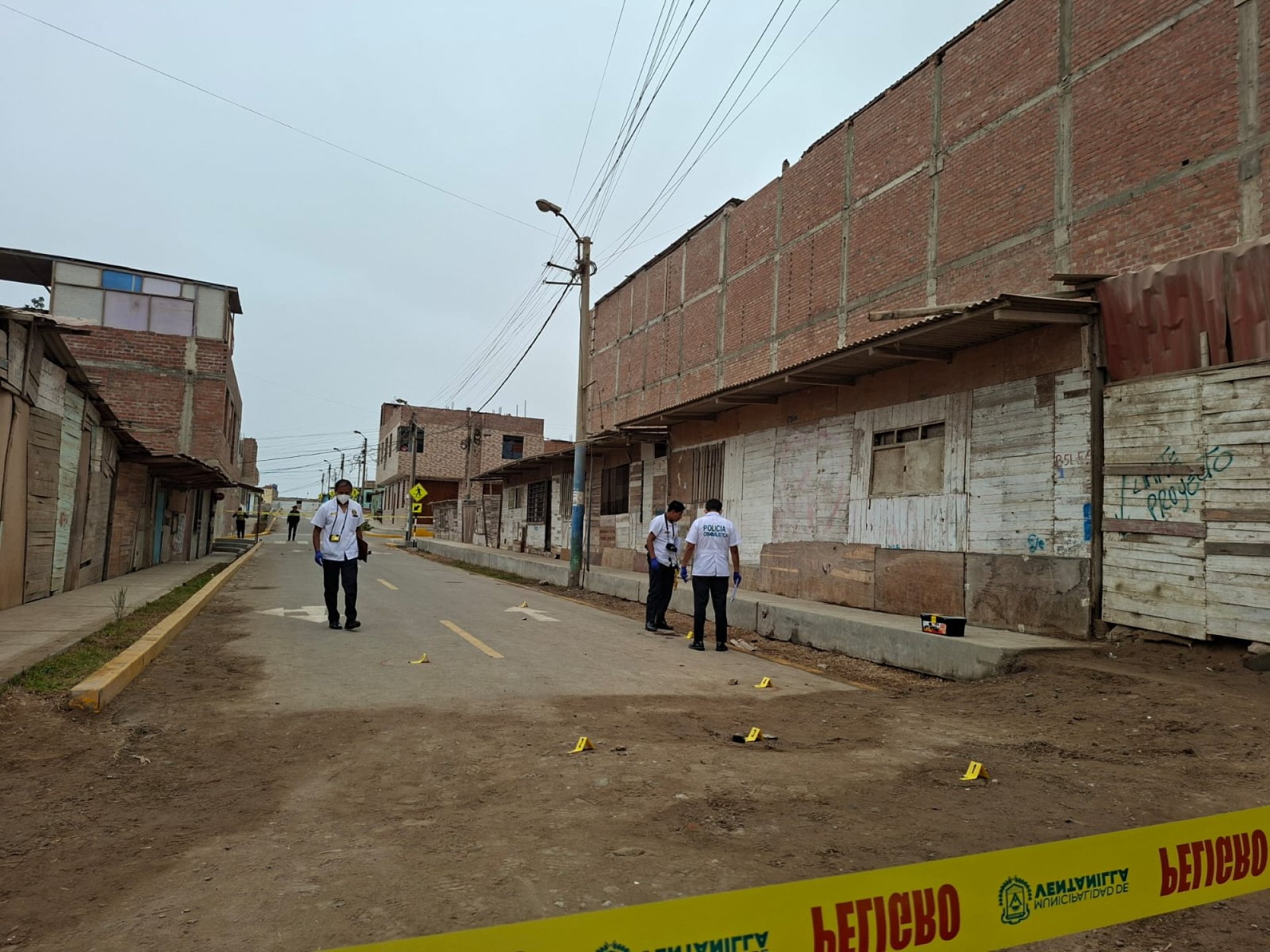 Personal encargado encontró más de 10 casquillos de bala
