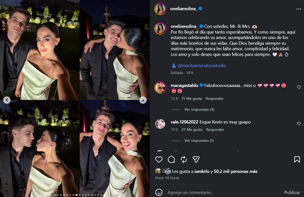 Onelia Molina y Kevin Díaz