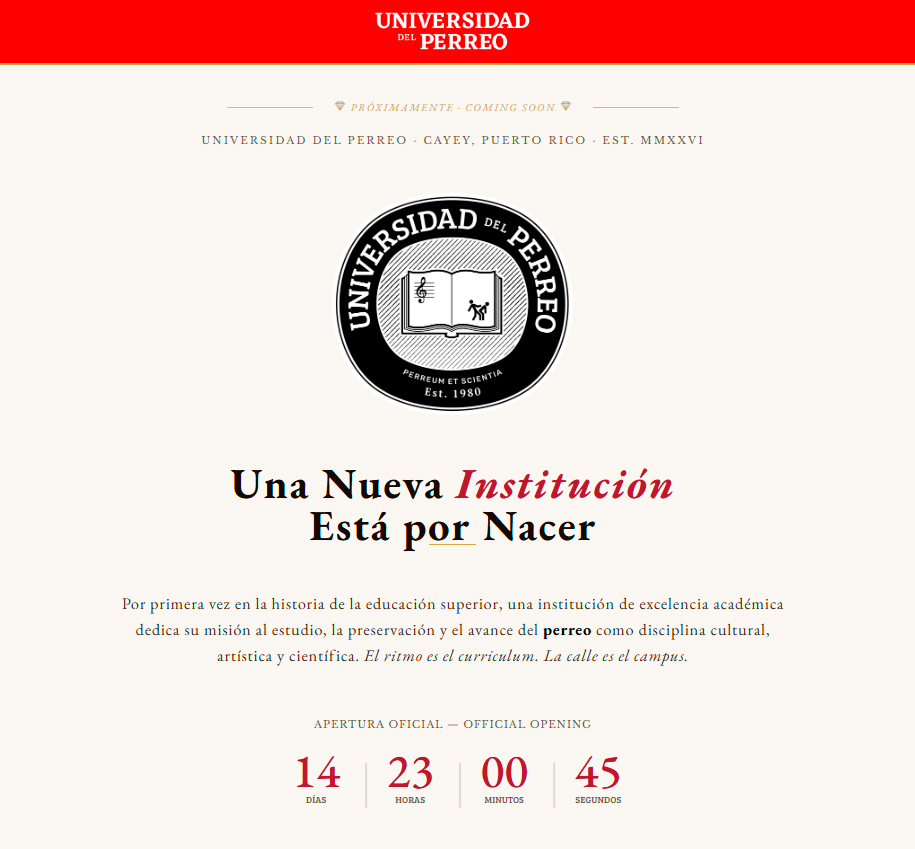 Página oficial ya admite preinscripciones.
