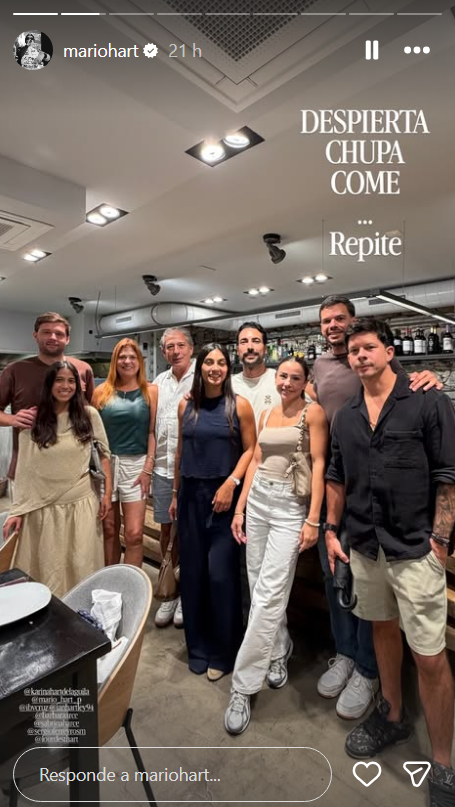 Mario Hart vacaciona con su familia