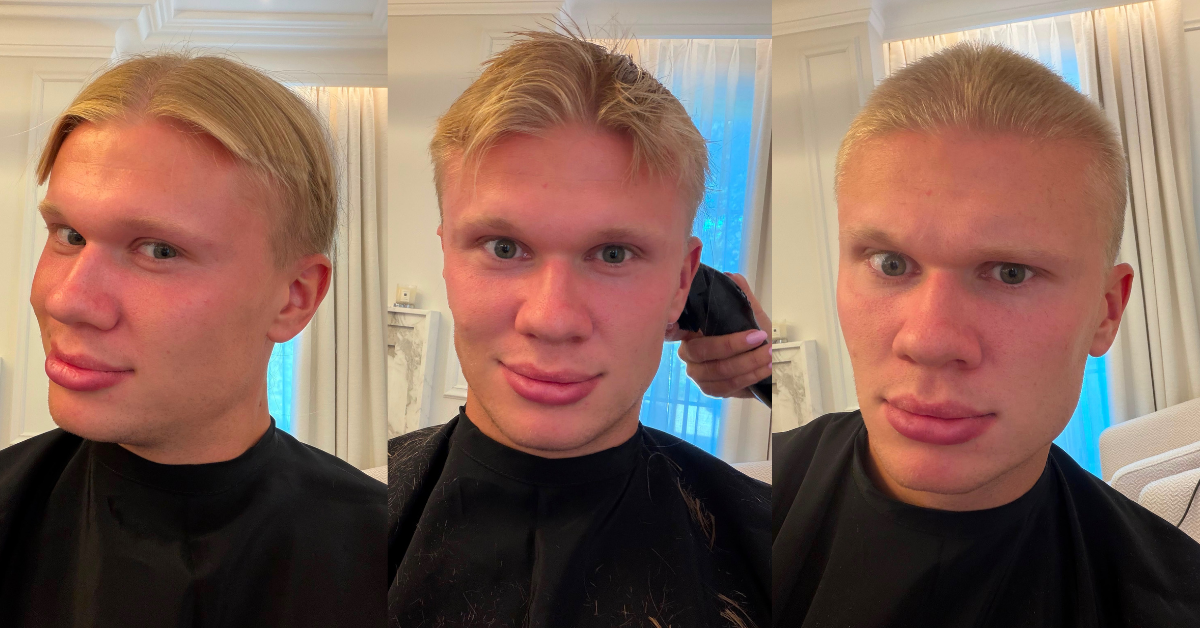 Erling Haaland deja atrás su clásico look 'vikingo'