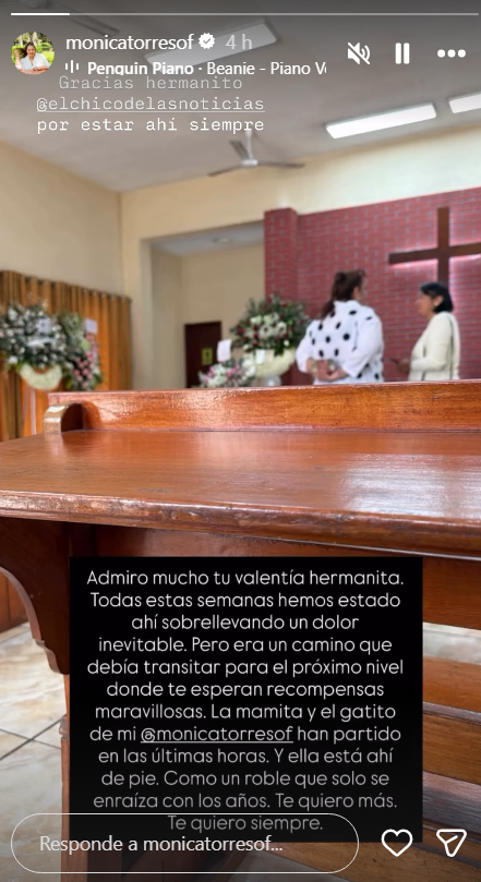 M�nica Torres sufre doble p�rdida familiar en una sola semana