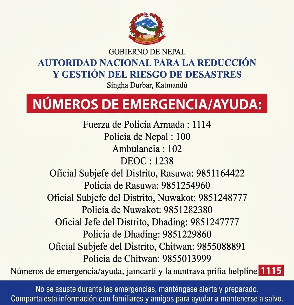 Publicación del primer ministro de Nepal