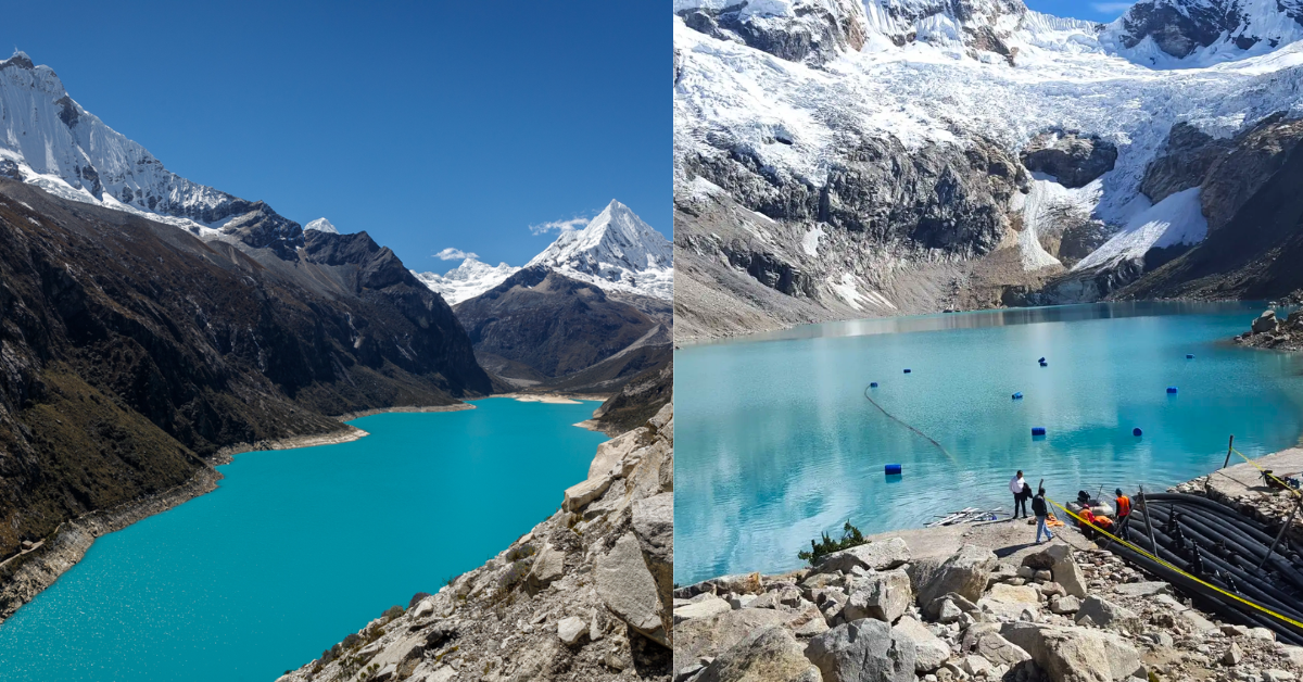 Las lagunas Parón y Palcacocha son dos de los cuerpos de agua de origen glaciar más importantes