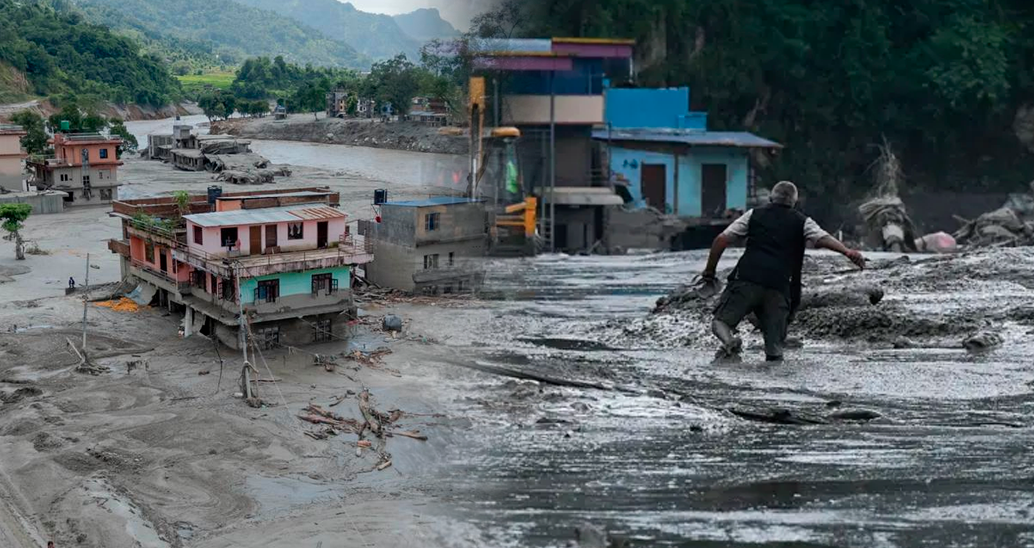 Intensifican labores de búsqueda y rescate tras inundaciones y riada en Nepal.