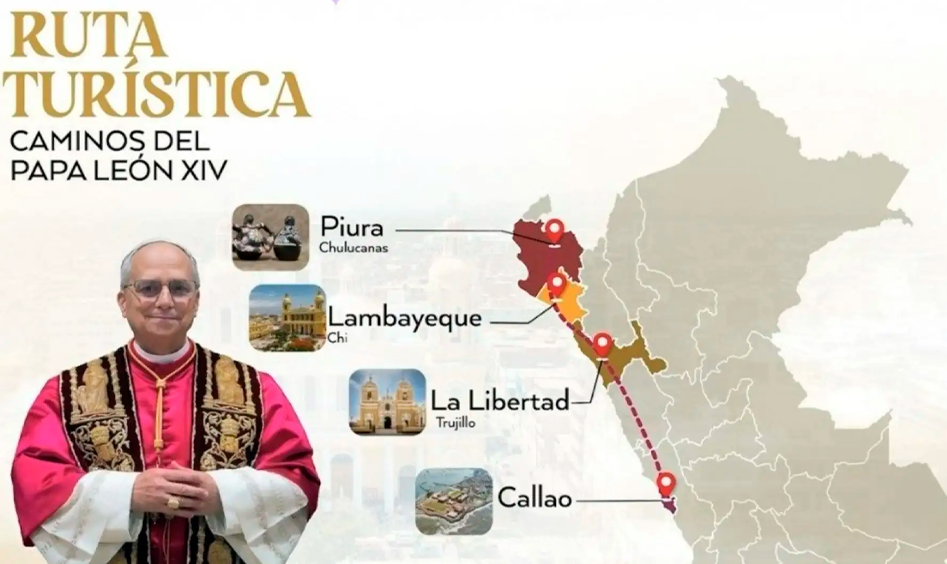 Ruta turística: caminos del papa León XIV en Perú.