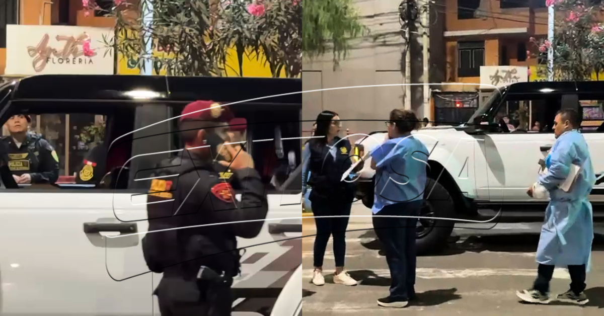 Personal de la policial y médicos forenses se aproximaron a la escena del crimen