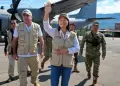 Presidenta Keiko Fujimori llega a la ciudad de Mazamari para visitar base militar del VRAEM