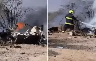 Tragedia en Nasca: Trece personas fallecen tras ca�da e incendio de avioneta tur�stica
