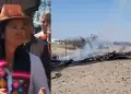 Keiko Fujimori no descarta el cierre temporal del aeropuerto de Nasca tras el accidente a�reo que dej� 13 fallecidos