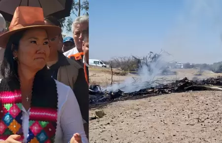 Keiko se pronuncia por accidente a�reo