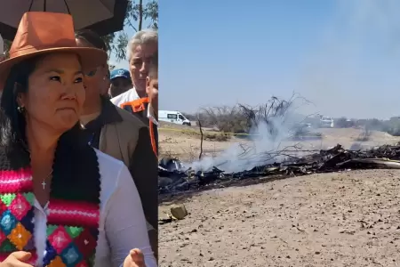 Keiko se pronuncia por accidente a�reo