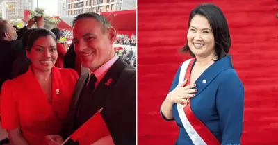 Leslie Echavarr�a aclara por qu� asisti� a Palacio de Gobierno y la Parada Milit