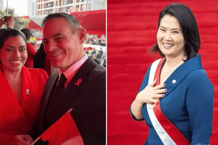 Leslie Echavarr�a aclara por qu� asisti� a Palacio de Gobierno y la Parada Milit